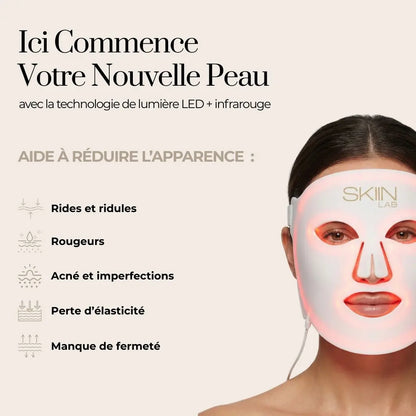 Masque LED Visage Anti-Rides & Anti-Acné - skiinlab