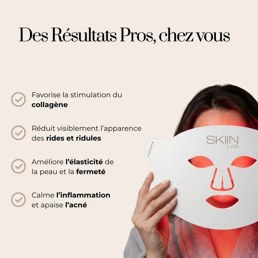 Masque LED Visage Anti-Rides & Anti-Acné - skiinlab