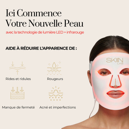 Masque LED Visage Anti-Rides & Anti-Acné