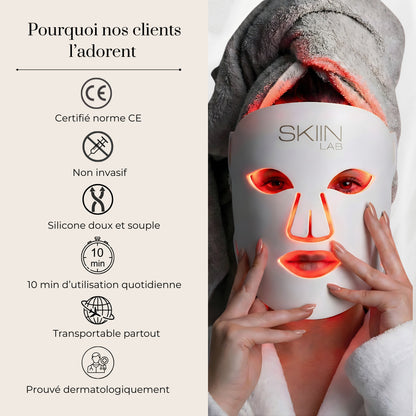 Masque LED Visage Anti-Rides & Anti-Acné