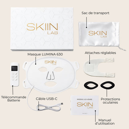 Masque LED Visage Anti-Rides & Anti-Acné