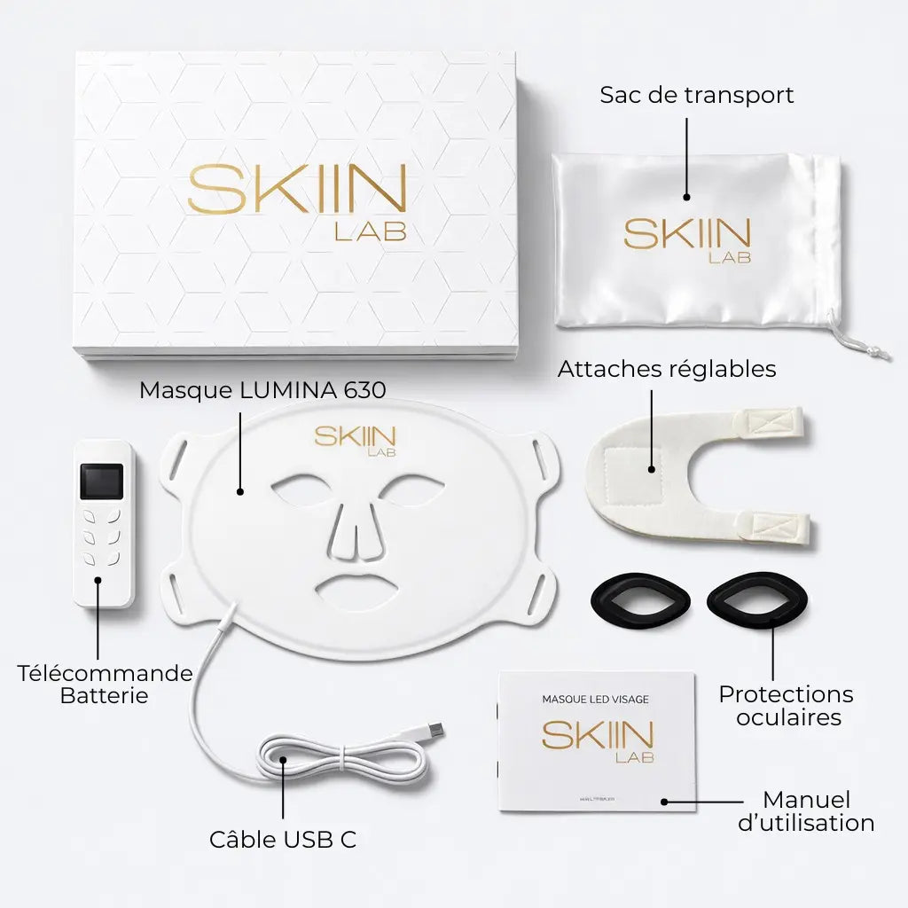 Masque LED Visage Anti-Rides & Anti-Acné - skiinlab