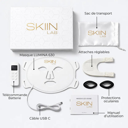 Masque LED Visage Anti-Rides & Anti-Acné - skiinlab